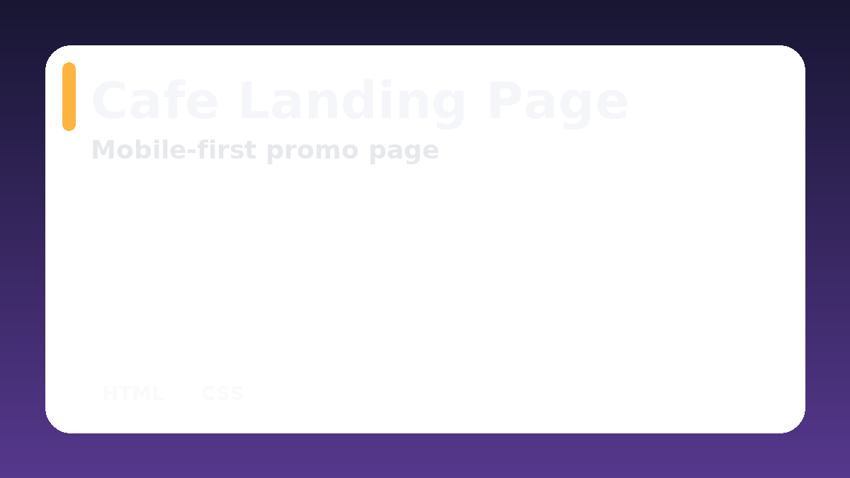 Cafe Landing Page thumbnail